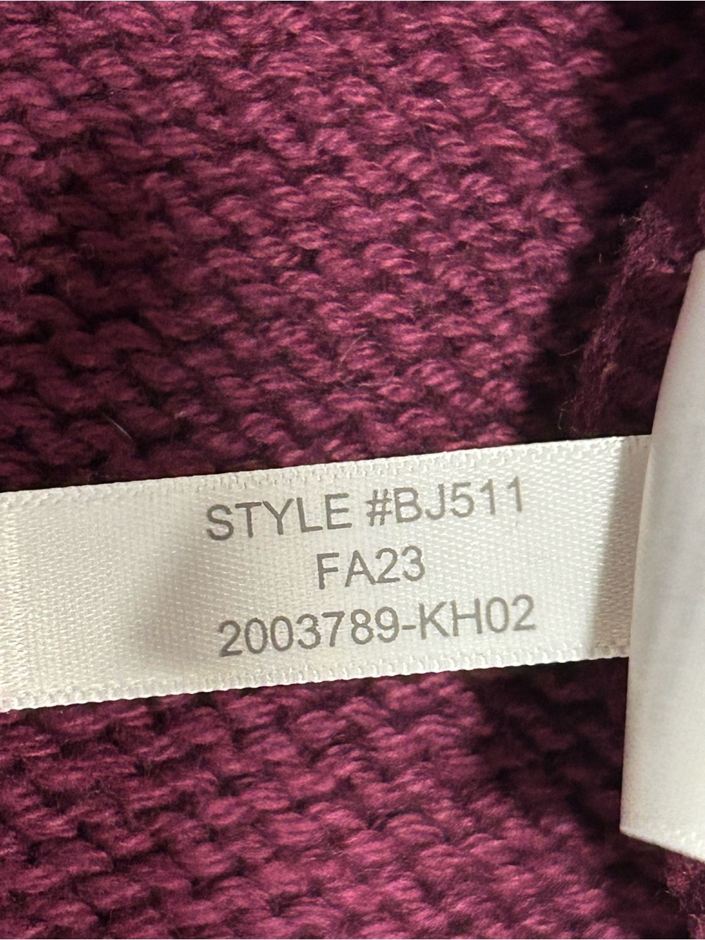J.Crew Mens Heritage Cotton Rollneck Sweater XL Maroon Burgundy BJ511 FA23 - Picture 9 of 12